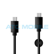 Kabel FIXED USB-C / USB-C 1m, čern&yacute; (60W, USB 2.0)