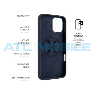 Zadn&iacute; kryt FIXED MagFlow s podporou Magsafe iPhone 16 Plus, modr&yacute;