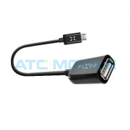 MicroUSB OTG adapt&eacute;r FIXED pro mobiln&iacute; telefony a tablety, USB 2.0, čern&yacute;