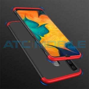 GKK kryt Samsung Galaxy A20 (SM-A205), A30 (SM-A305) pln&eacute; kryt&iacute;, červen&yacute;/čern&yacute;