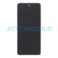 Displej + dotyk + r&aacute;m Infinix Hot 30 5G (X6832), čern&yacute;