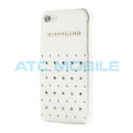 iPhone 4/4S zadn&iacute; kryt Karl Lagerfeld Trendy s cvočky b&iacute;l&yacute;