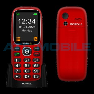 Mobiola MB3120i červen&yacute; + stoln&iacute; nab&iacute;ječka