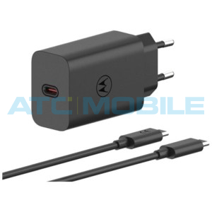 Motorola TurboPower nab&iacute;ječka 68W čern&aacute; (USB-C) včetně kabelu