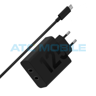 Motorola TurboPower nab&iacute;ječka 125W čern&aacute; (2x USB-C) včetně kabelu
