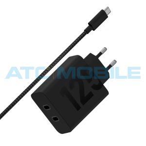 Motorola TurboPower nab&iacute;ječka 125W čern&aacute; (2x USB-C) včetně kabelu