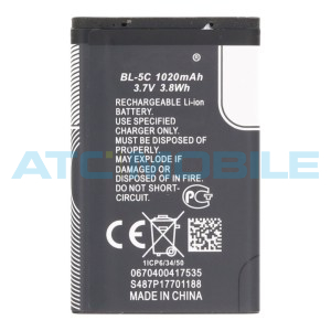 Baterie Nokia BL-5C 1020 mAh,  Li-Ion, origin&aacute;ln&iacute;