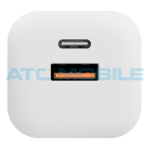 Nab&iacute;ječka OBAL:ME GaM 36W (USB +USB-C), b&iacute;l&aacute; 
