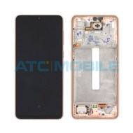 Displej + dotyk + kryt Samsung Galaxy A33 5G (SM-A336B) oranžov&yacute; (Service Pack) - GH82-28143D