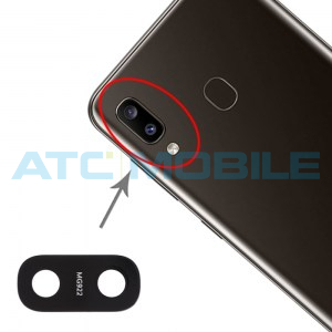 Skl&iacute;čko kamery Samsung Galaxy A10 (SM-A105), A20 (SM-A205), A30 (SM-A305), A40 (SM-A405) čern&eacute;