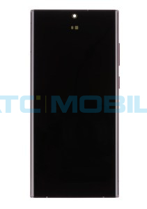 Displej + dotyk + r&aacute;m Samsung Galaxy S22 Ultra 5G (SM-S908B) Burgundy - GH82-27489B