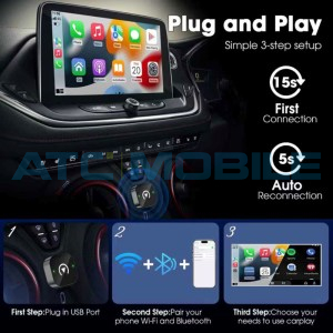 Bezdr&aacute;tov&yacute; adapt&eacute;r Shield4U pro CarPlay & Android Auto ( Plug & Play) 