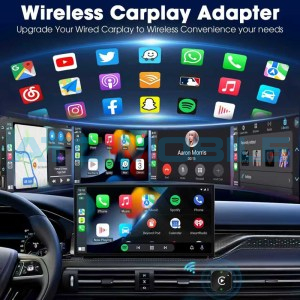 Bezdr&aacute;tov&yacute; adapt&eacute;r Shield4U pro CarPlay & Android Auto ( Plug & Play) 