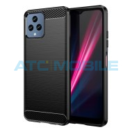 Shockproof Carbon Fiber Shield4U kryt T Phone 5G (2023) čern&yacute;