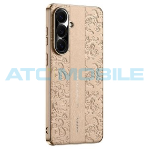 Shield4U kožen&yacute; kryt Cloud Dragon Samsung Galaxy S26 5G (SM-S941B) zlat&yacute;