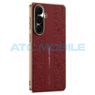 Shield4U kryt z PU kůže Cloud Dragon Samsung Galaxy S26 5G (SM-S941B) červen&yacute;