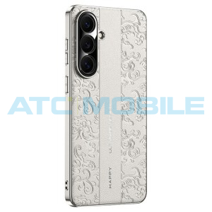 Shield4U kožen&yacute; kryt Cloud Dragon Samsung Galaxy S26 5G (SM-S941B) b&iacute;l&yacute;