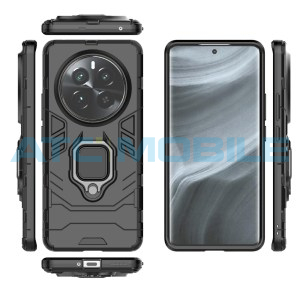 Shockproof kryt Shield4U Realme 12 Pro 5G (RMX3842), 12 Pro+ 5G (RMX3840) čern&yacute; s kroužkem