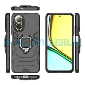 Shockproof kryt Shield4U Realme C67 (RMX3890) čern&yacute; s kroužkem