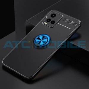 Shockproof kryt Shield4U Vivo Y21 4G, Y33s čern&yacute;/modr&yacute; s kroužkem