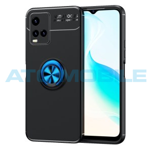 Shockproof kryt Shield4U Vivo Y21 4G, Y33s čern&yacute;/modr&yacute; s kroužkem