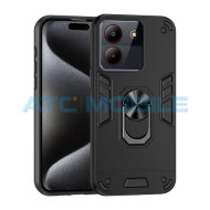 Shockproof kryt Shield4U ZTE Blade A54 4G čern&yacute; s kroužkem