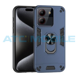 Shockproof kryt Shield4U ZTE A54 4G modr&yacute; s kroužkem
