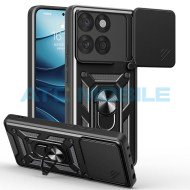 Shield4U Shockproof Camera Sliding kryt Motorola Edge 60 Fusion (XT2503) s uzavřen&iacute;m kamery čern&yacute;