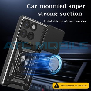 Shield4U Shockproof Camera Sliding kryt Motorola Edge 60 Fusion (XT2503) s uzavřen&iacute;m kamery čern&yacute;