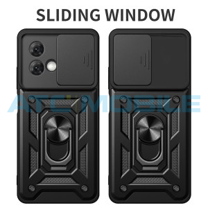 Shield4U Shockproof Camera Sliding kryt Motorola Moto G84 5G (XT2347) s uzavřen&iacute;m kamery modr&yacute;