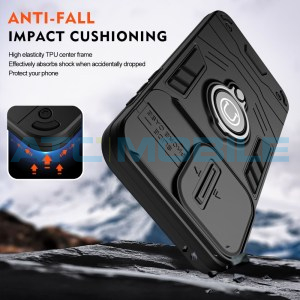 Shield4U Shockproof Camera Sliding kryt Motorola Moto G75 5G (XT2437) s uzavřen&iacute;m kamery čern&yacute;