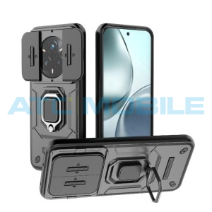 Shield4U Shockproof Camera Sliding kryt Realme 14 Pro+ 5G (RMX5051) s uzavřen&iacute;m kamery čern&yacute;