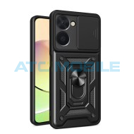Shield4U Shockproof Camera Sliding kryt Realme C33 (RMX3624) s uzavřen&iacute;m kamery čern&yacute;