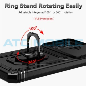 Shield4U Shockproof Camera Sliding kryt Samsung Galaxy A34 5G (SM-A346) s uzavřen&iacute;m kamery, čern&yacute;