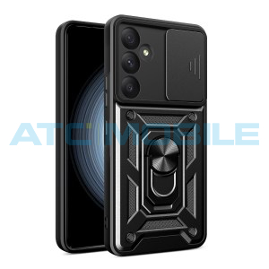 Shockproof Camera Sliding kryt Shield4U Samsung Galaxy A55 5G (SM-A556) s uzavřen&iacute;m kamery čern&yacute;