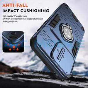 Shield4U Shockproof Camera Sliding kryt Samsung Galaxy A57 5G (SM-A576B) s uzavřen&iacute;m kamery modr&yacute;