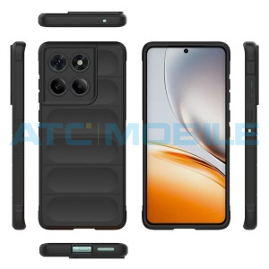 Shockproof Flannel Shield4U kryt Motorola Edge 60 Fusion (XT2503) čern&yacute;
