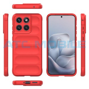 Shockproof Flannel Shield4U kryt Motorola Edge 70 Fusion (XT2605) červen&yacute;