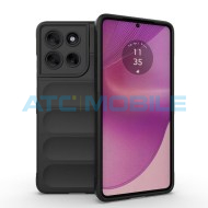 Shockproof Flannel Shield4U kryt Motorola Moto G86 5G, G86 Power 5G (XT2527) čern&yacute;