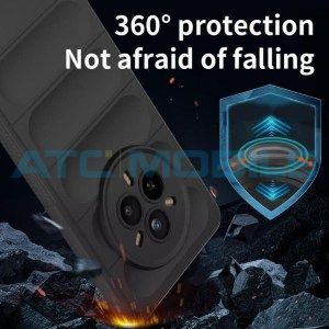 Shockproof Flannel Shield4U kryt Realme 14 Pro 5G (RMX5056) bordo (Wine Red)