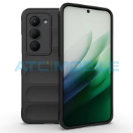 Shockproof Flannel Shield4U kryt Xiaomi Redmi 15 5G čern&yacute;