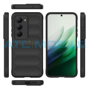 Shockproof Flannel Shield4U kryt Xiaomi Redmi 15 5G čern&yacute;