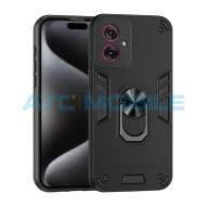 Shield4U Shockproof kryt Motorola Moto G55 5G (XT2435) čern&yacute; s kroužkem