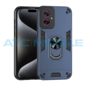 Shield4U Shockproof kryt Motorola Moto G55 5G (XT2435) modr&yacute; s kroužkem