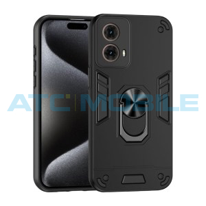Shield4U Shockproof kryt Motorola Moto G85 5G (XT2427) čern&yacute; s kroužkem