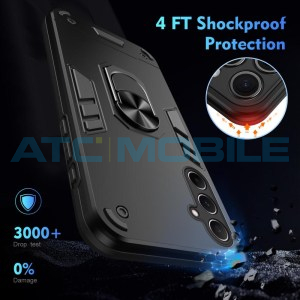 Shield4U Shockproof kryt Samsung Galaxy A56 5G (SM-A566B) čern&yacute; s kroužkem