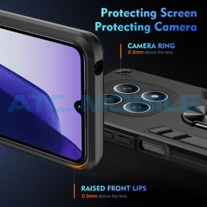 Shield4U Shockproof kryt Redmi Note 15 4G/5G čern&yacute; s kroužkem