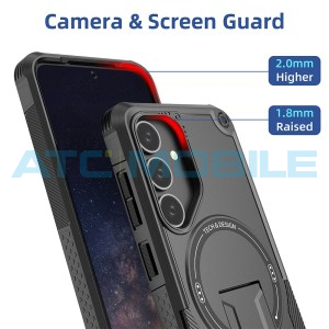 Shield4U Armor MagSafe kryt Samsung Galaxy S24 5G (SM-S921B), S25 5G (SM-S931B) čern&yacute; s drž&aacute;kem