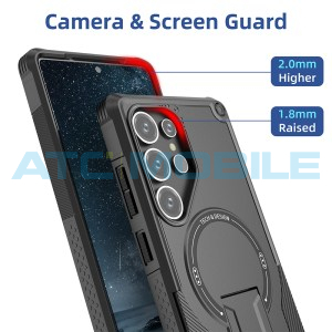 Shield4U Armor MagSafe kryt Samsung Galaxy S24 Ultra 5G (SM-S928B) čern&yacute; s drž&aacute;kem