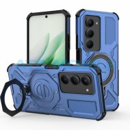 Shield4U Armor MagSafe kryt Xiaomi Redmi 15 5G modr&yacute; s v&yacute;klopn&yacute;m otočn&yacute;m kroužkem